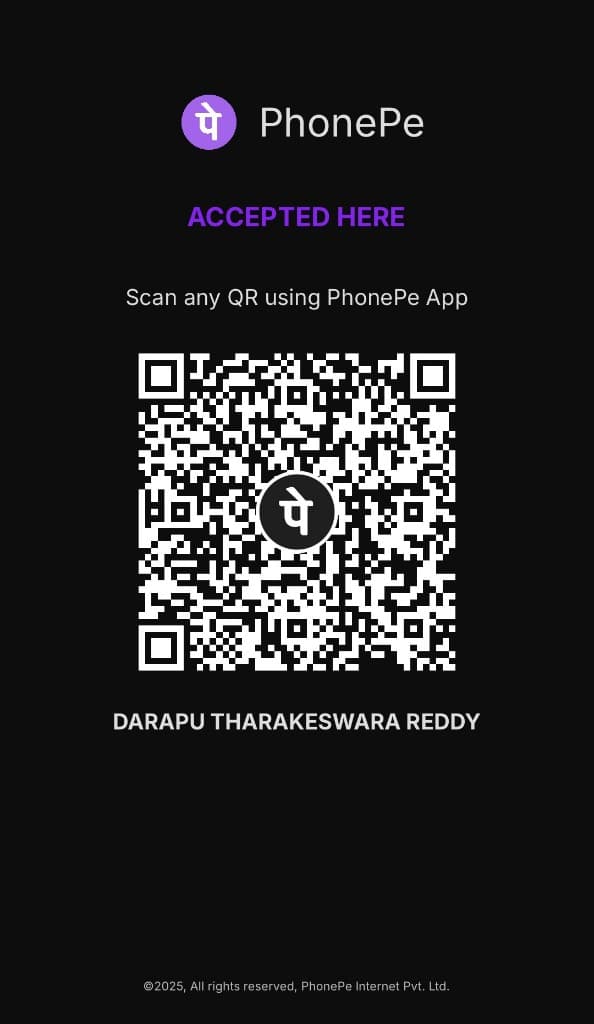 PhonePe / UPI QR — Pay ₹2999 to DARAPU THARAKESWARA REDDY